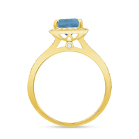 Adoration Ring London Blue Topaz - Ele Keats Jewelry