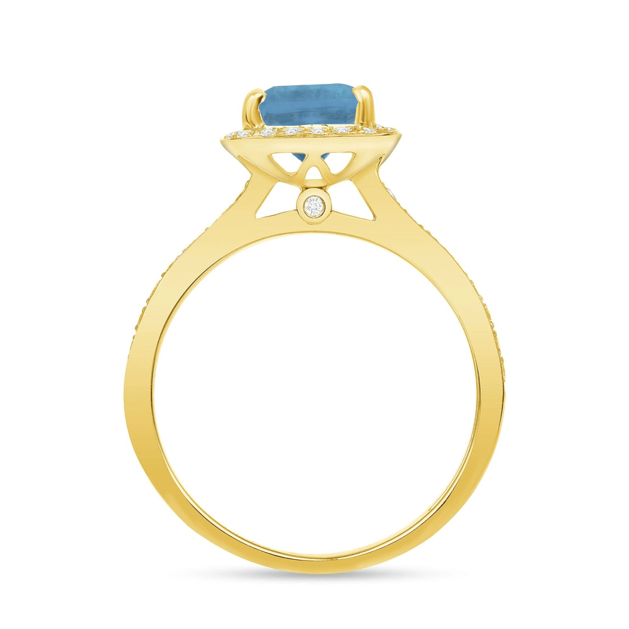 Adoration Ring London Blue Topaz - Ele Keats Jewelry