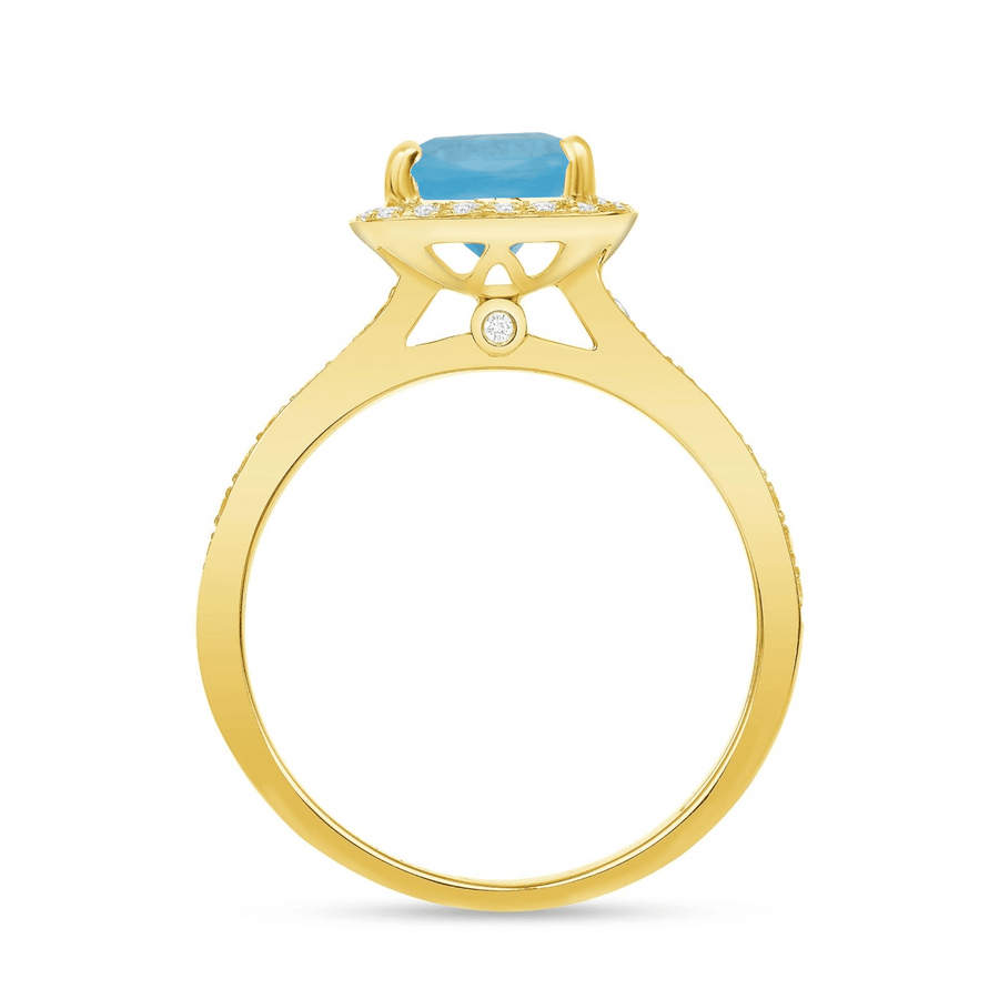 Adoration Ring London Blue Topaz - Ele Keats Jewelry