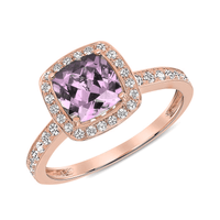 Adoration Ring Rose Quartz - Ele Keats Jewelry