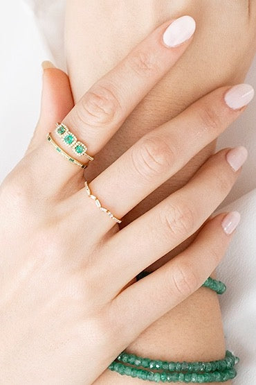 Dignity Emerald Ring