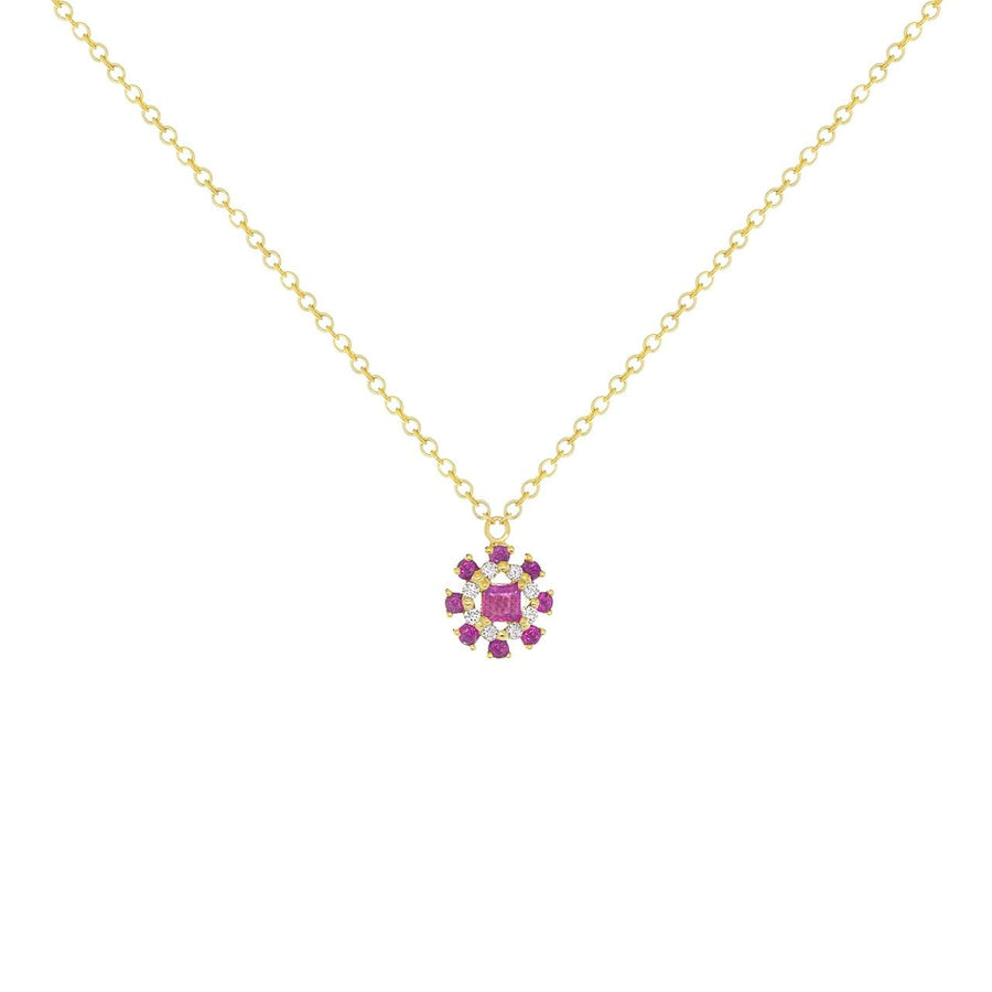 Classic Ruby and Diamond Necklace - Ele Keats Jewelry