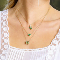 Natura Green Garnet Necklace