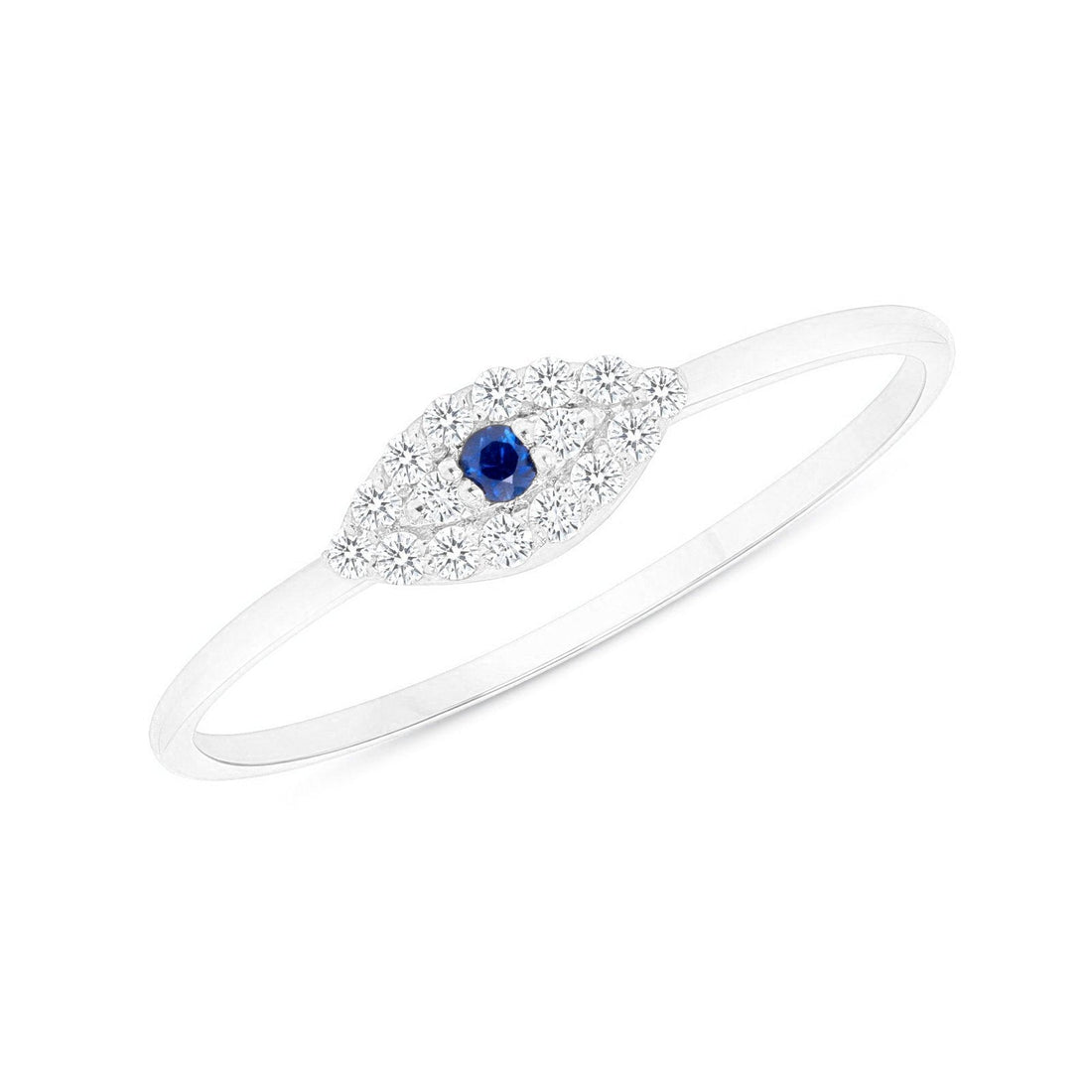 Evil Eye Sapphire and Diamond Ring - Ele Keats Jewelry