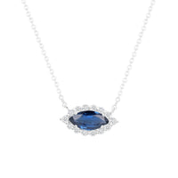 Eyelight Blue Sapphire Necklace - Ele Keats Jewelry