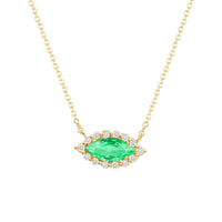 Eyelight Emerald Necklace - Ele Keats Jewelry