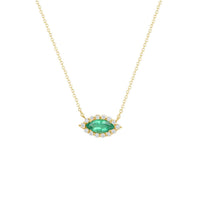 Eyelight Emerald Necklace - Ele Keats Jewelry