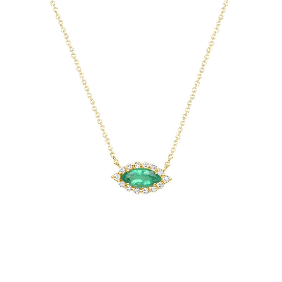 Eyelight Emerald Necklace - Ele Keats Jewelry