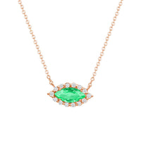 Eyelight Emerald Necklace - Ele Keats Jewelry