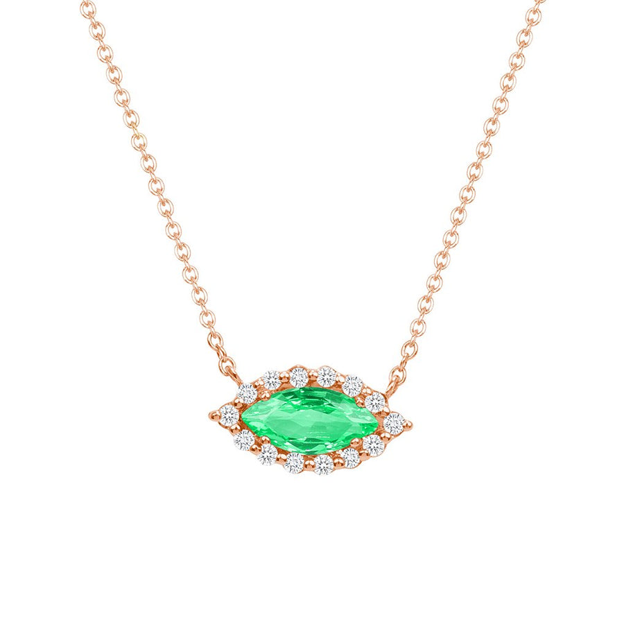 Eyelight Emerald Necklace - Ele Keats Jewelry