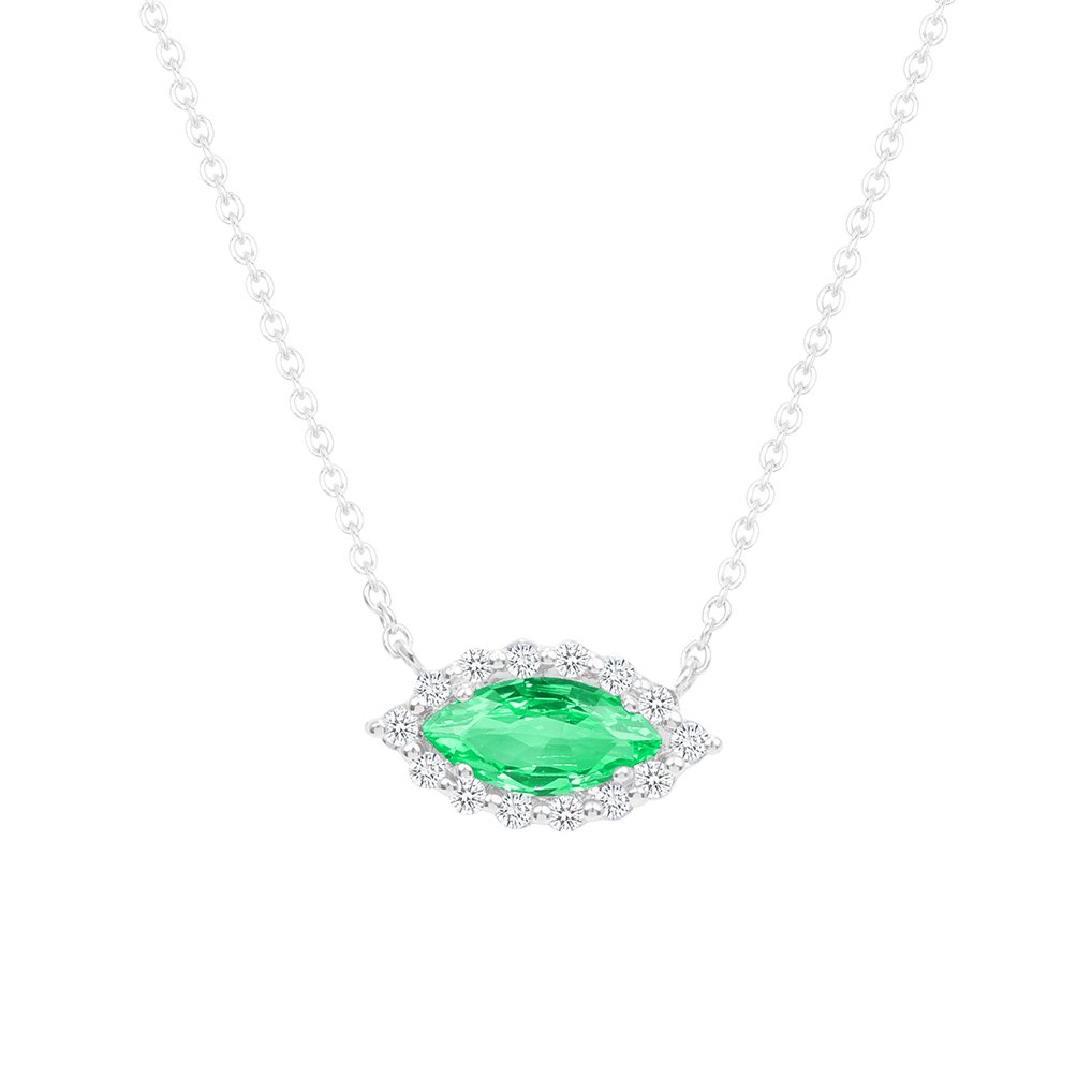 Eyelight Emerald Necklace - Ele Keats Jewelry