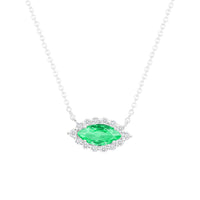 Eyelight Emerald Necklace - Ele Keats Jewelry