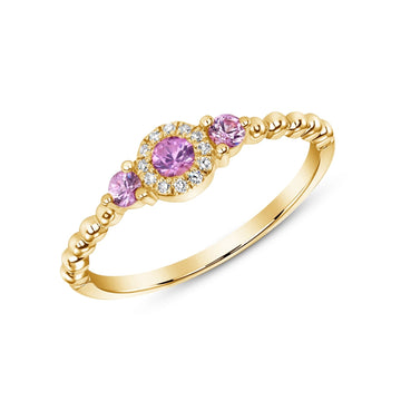 Florence Ring Pink Sapphire - Ele Keats Jewelry