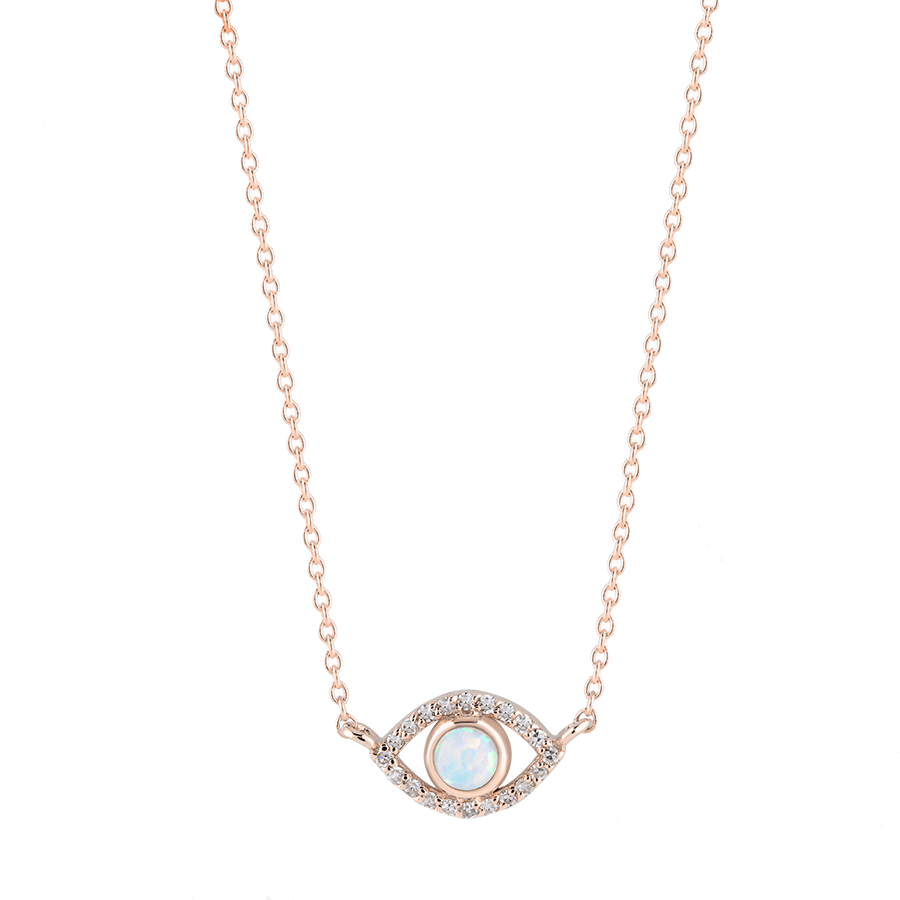 Foresight Opal and Diamond Necklace - Ele Keats Jewelry