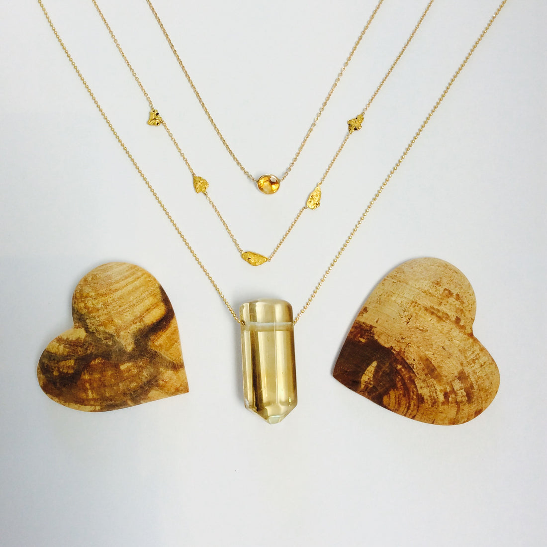 One of a Kind Gold Nugget Necklace