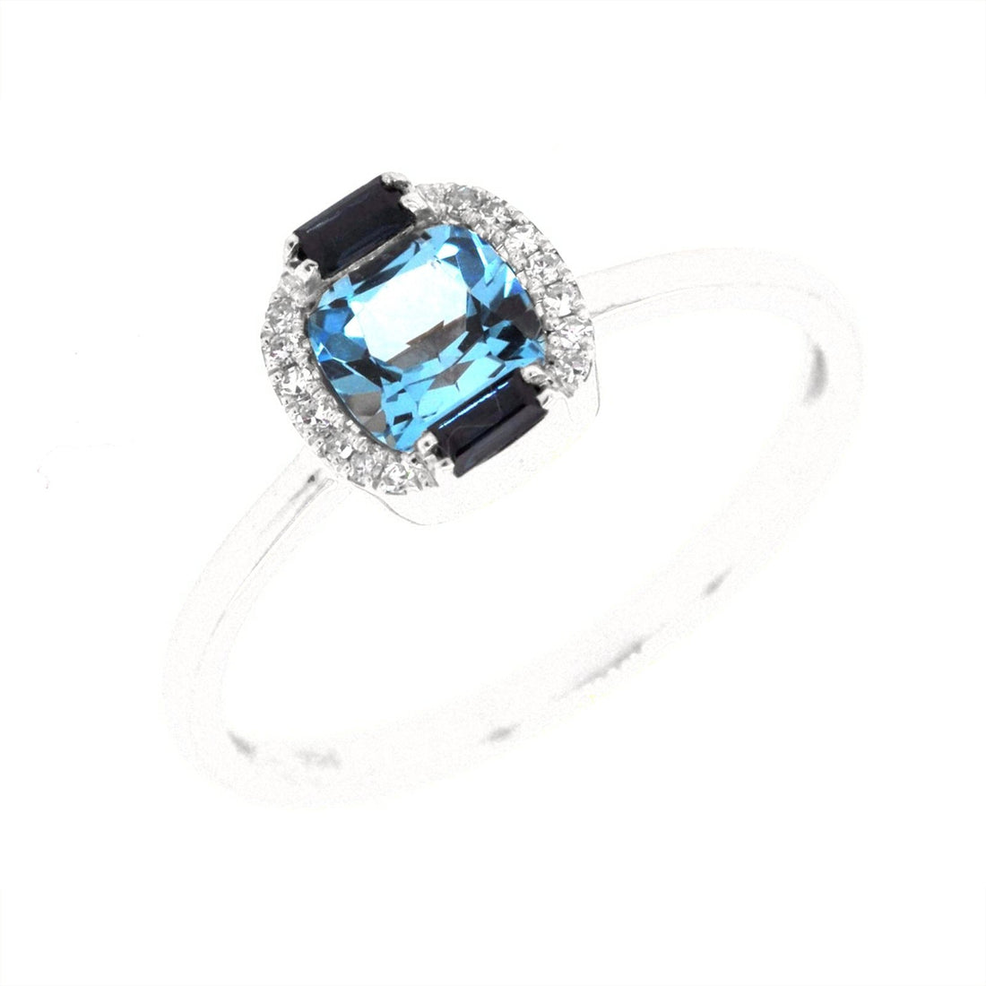 Graduate Swiss Blue Topaz Ring - Ele Keats Jewelry