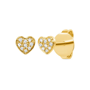 Heart Diamond Earrings - Ele Keats Jewelry