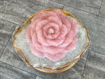 Large Rose Quartz Flower – Crystal for Love & Healing