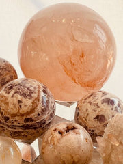Large Hematoid Quartz Sphere