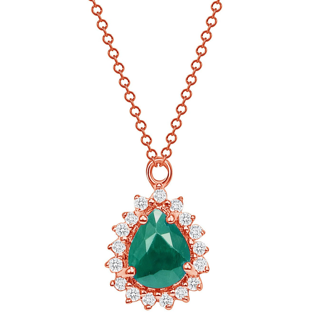 Marie Emerald and Diamond Necklace - Ele Keats Jewelry