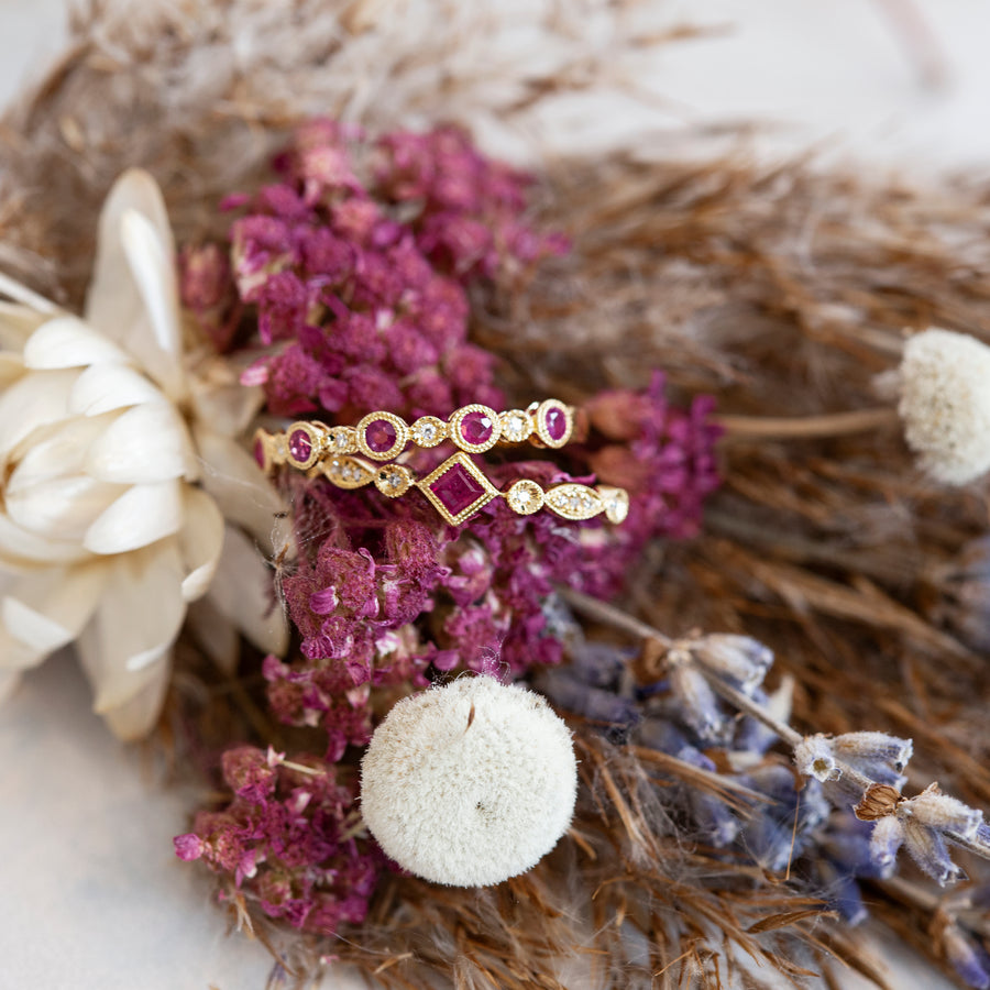 Precious Ruby and Diamond Ring