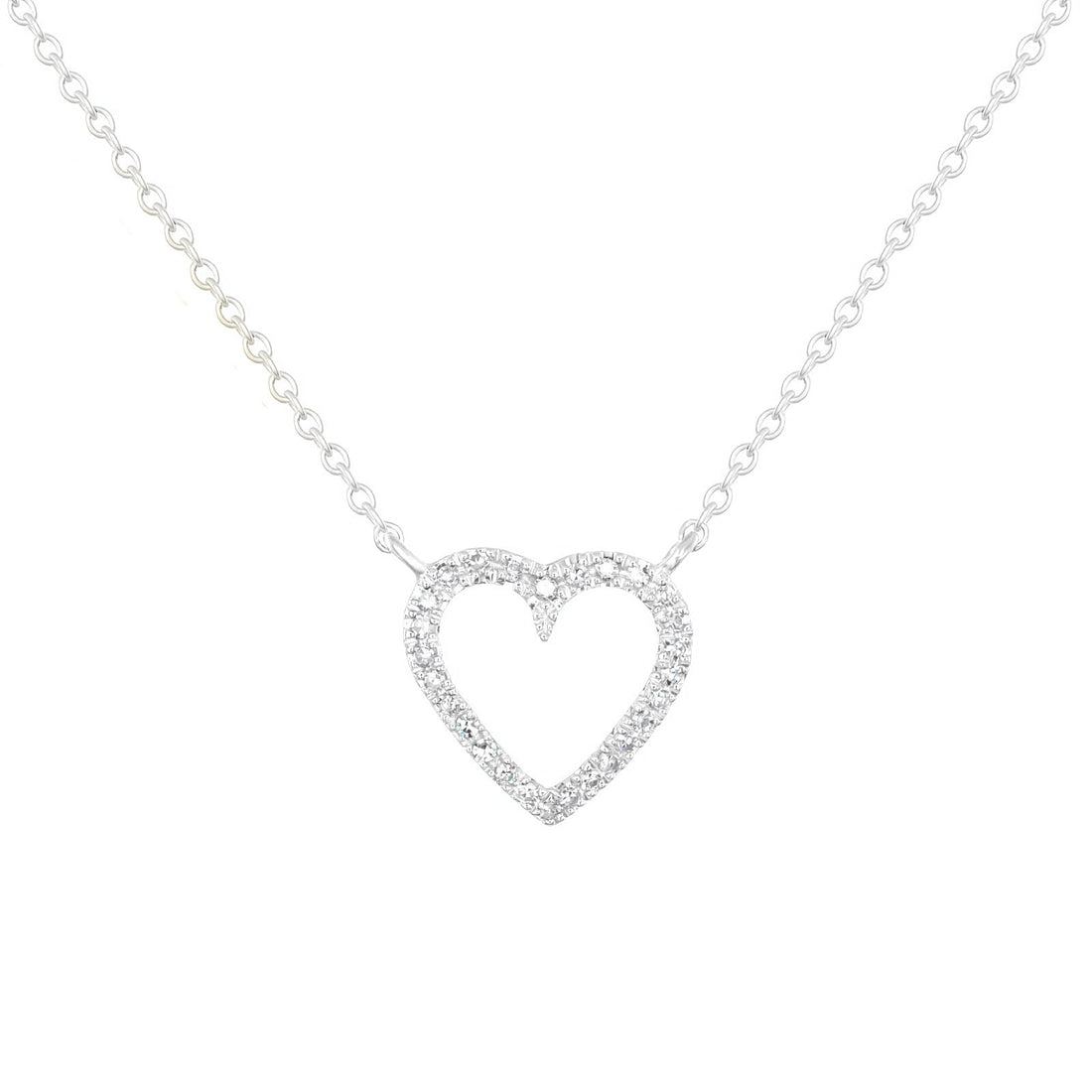 Open Heart Necklace - Ele Keats Jewelry