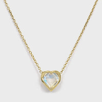 One of a Kind Moonstone Heart