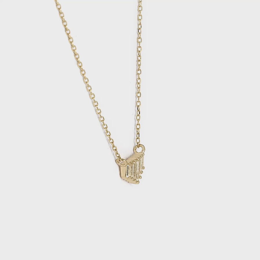 Alignment Necklace with White Topaz