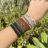 Faceted Clear Quartz Beaded Bracelet