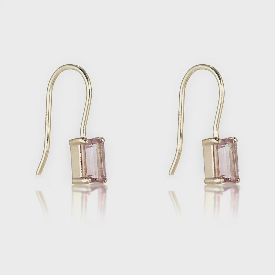 Unity Earrings with Pink Tourmaline
