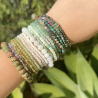 Faceted Chrysocolla Beaded Bracelet