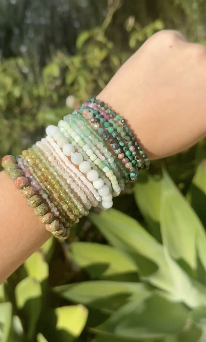 Faceted Chrysocolla Beaded Bracelet