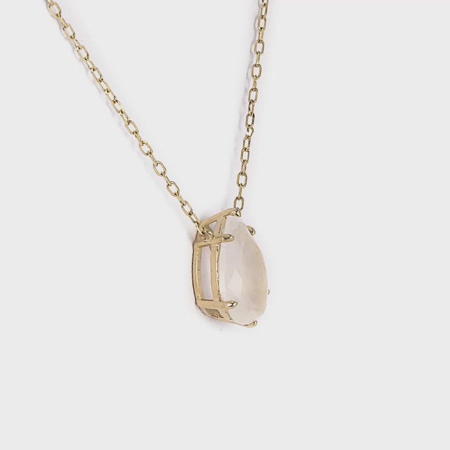 Radiant Necklace with Blue Moonstone