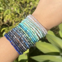 Faceted Amazonite Beaded Bracelet