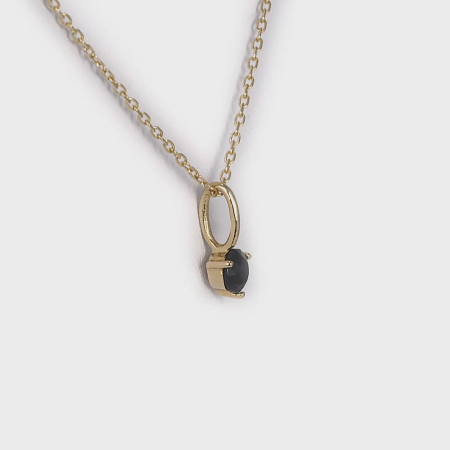 Antidote Necklace with Blue Sapphire