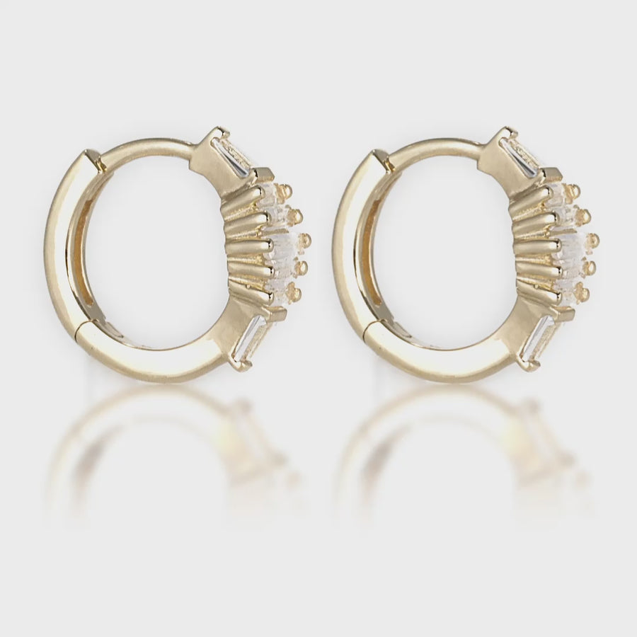 Nuance Earrings with White Topaz