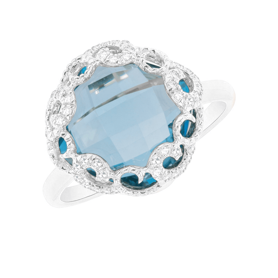 Regalia Blue Topaz Ring - Ele Keats Jewelry