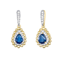 Reunion Sapphire Earrings - Ele Keats Jewelry