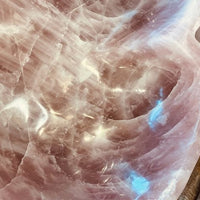 Large Rose Quartz Heart Bowl – Sculptural Crystal for Love & Luxury