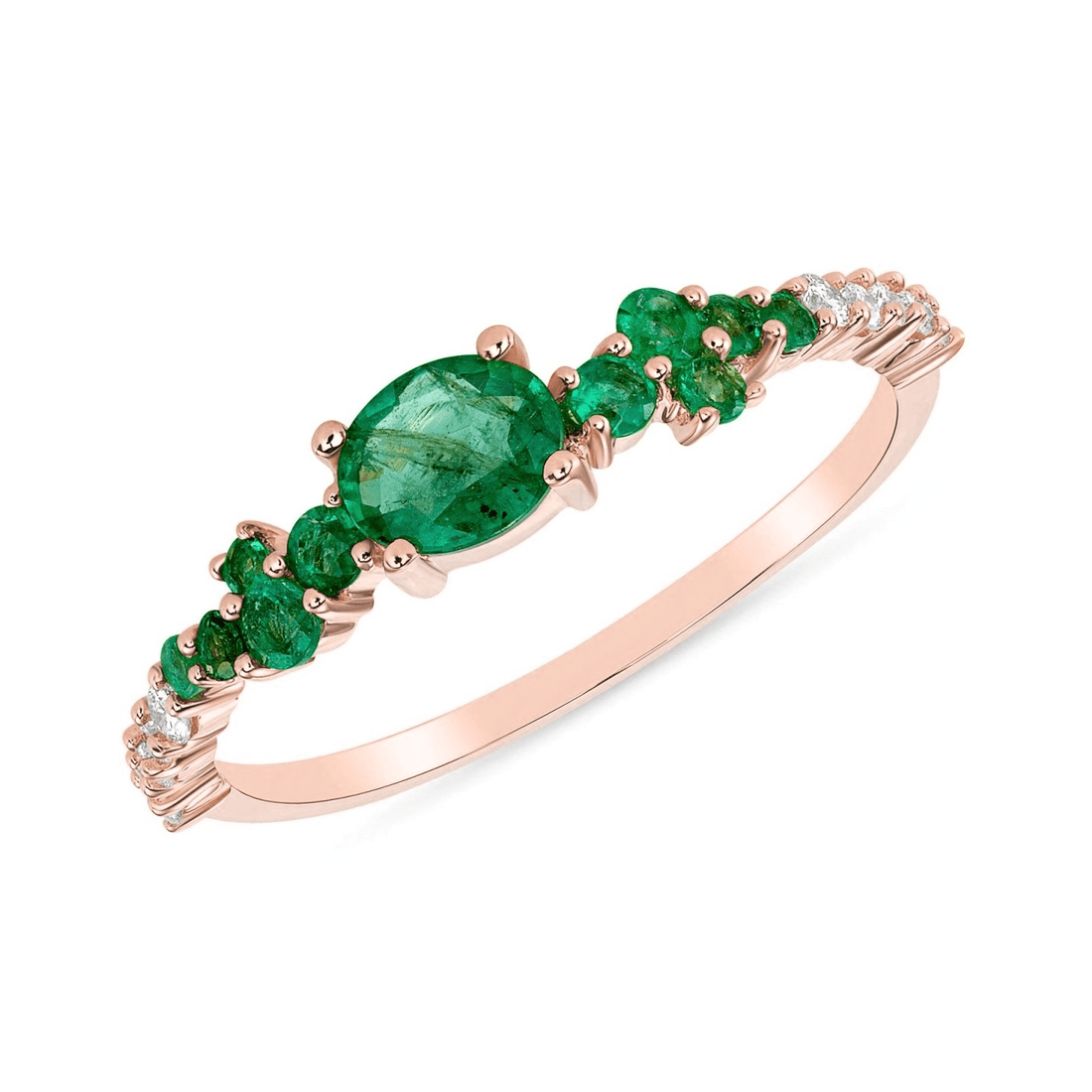 Sanctuary Emerald and Diamond Ring - Ele Keats Jewelry