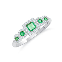 Heritage Emerald and Diamond Ring