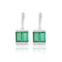 Shine Emerald Earrings