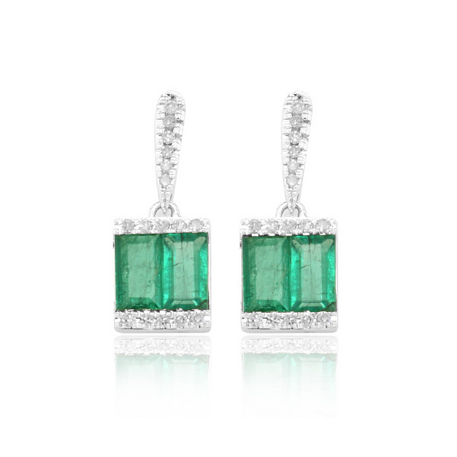 Shine Emerald Earrings