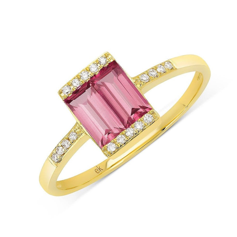 Shine Pink Tourmaline Ring