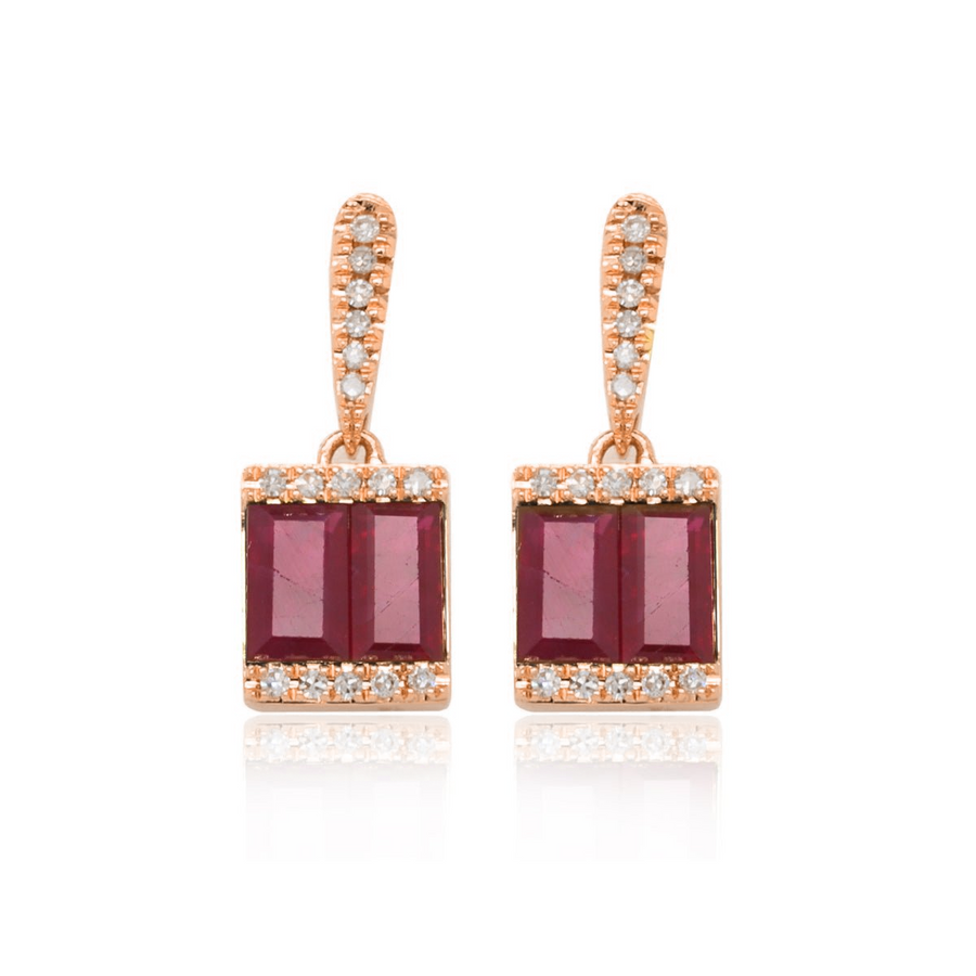 Shine Ruby Earrings