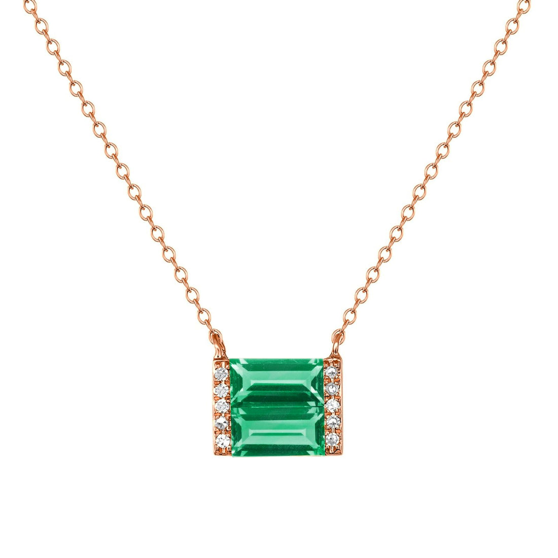 Shine Emerald Necklace - Ele Keats Jewelry