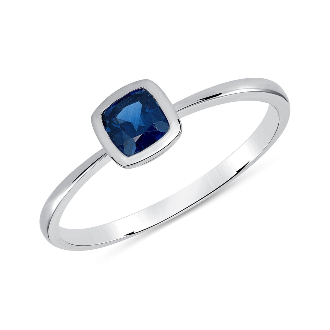 Simple Blue Sapphire Ring