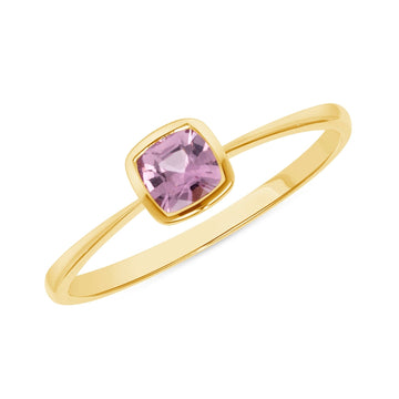 Simple Pink Sapphire Ring - Ele Keats Jewelry