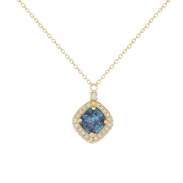 Something Blue London Blue Topaz Pendant - Ele Keats Jewelry