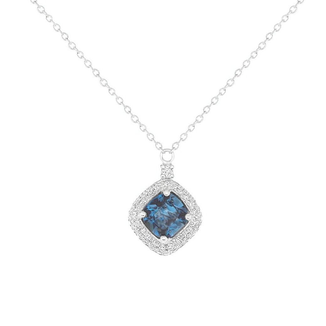 Something Blue London Blue Topaz Pendant - Ele Keats Jewelry